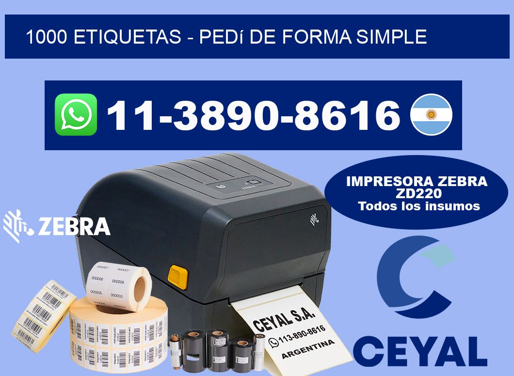 1000 ETIQUETAS - Pedí de forma simple