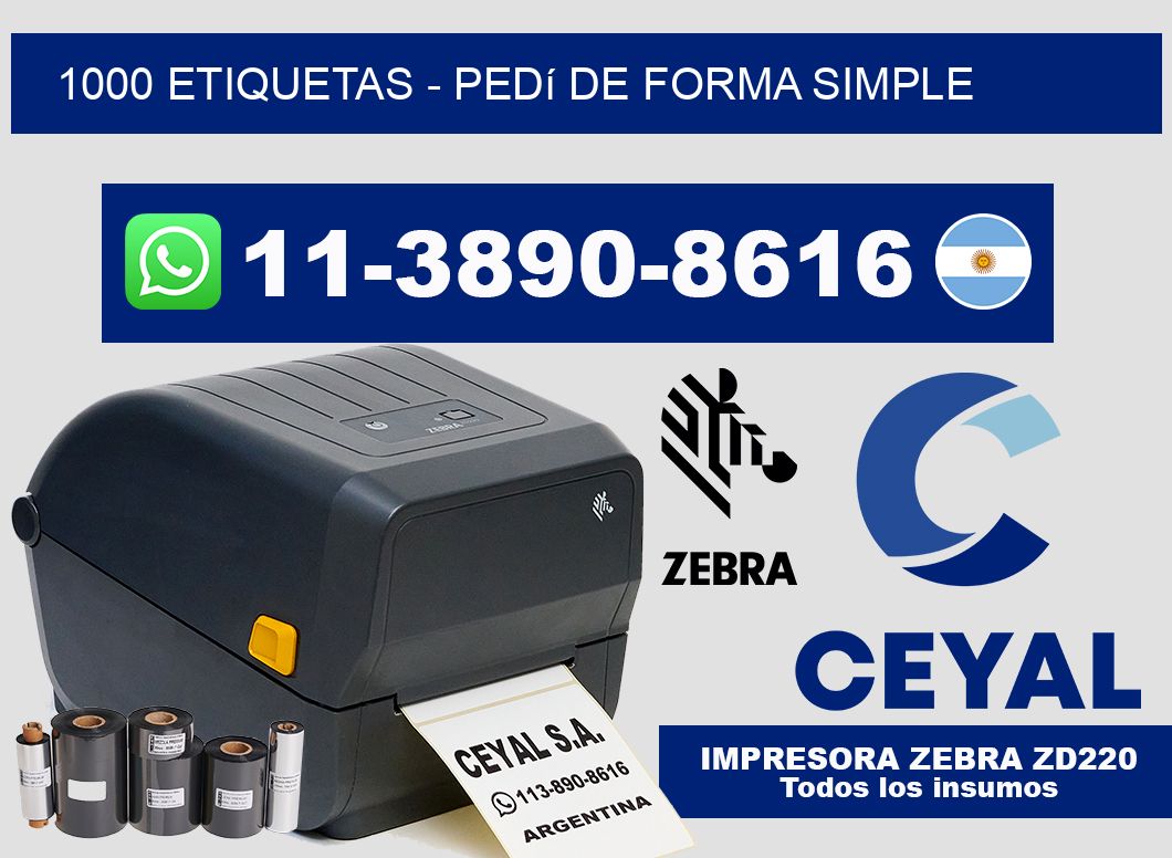 1000 ETIQUETAS – Pedí de forma simple