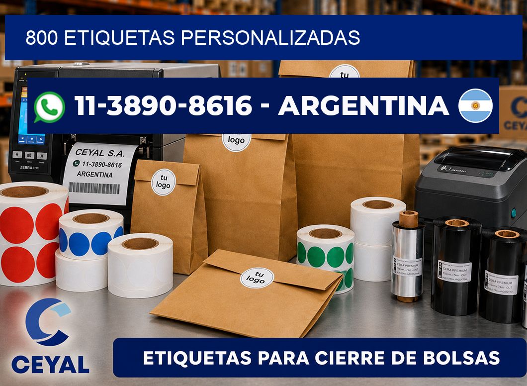 800 ETIQUETAS PERSONALIZADAS