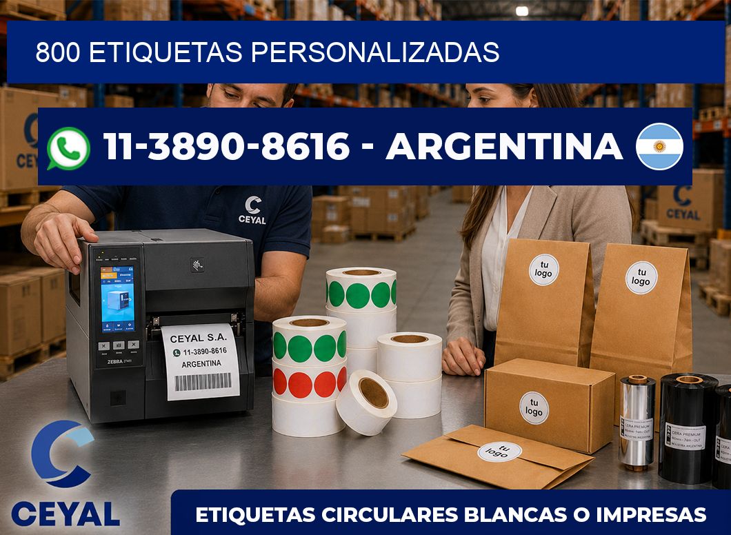 800 ETIQUETAS PERSONALIZADAS