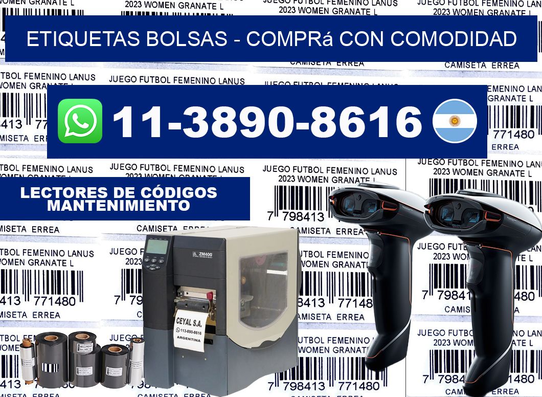 ETIQUETAS BOLSAS - Comprá con comodidad