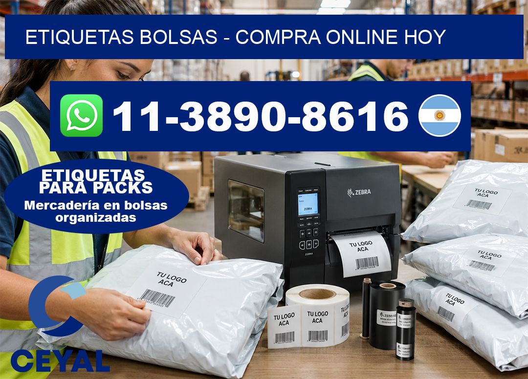 ETIQUETAS BOLSAS - Compra online hoy