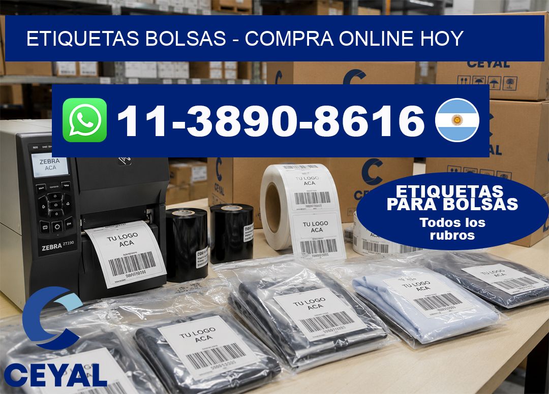 ETIQUETAS BOLSAS – Compra online hoy
