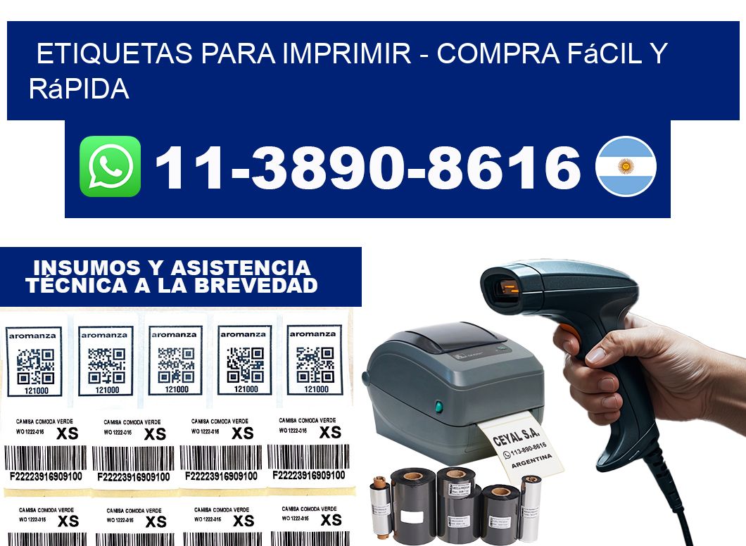 ETIQUETAS PARA IMPRIMIR - Compra fácil y rápida