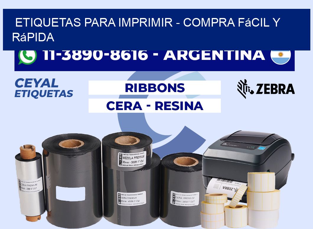 ETIQUETAS PARA IMPRIMIR - Compra fácil y rápida