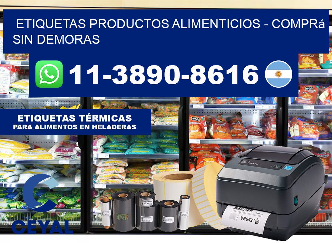ETIQUETAS PRODUCTOS ALIMENTICIOS – Comprá sin demoras