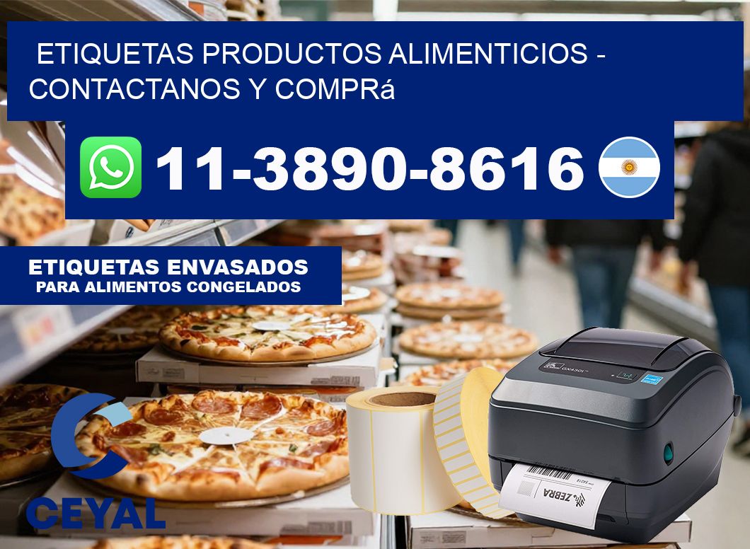 ETIQUETAS PRODUCTOS ALIMENTICIOS – Contactanos y comprá