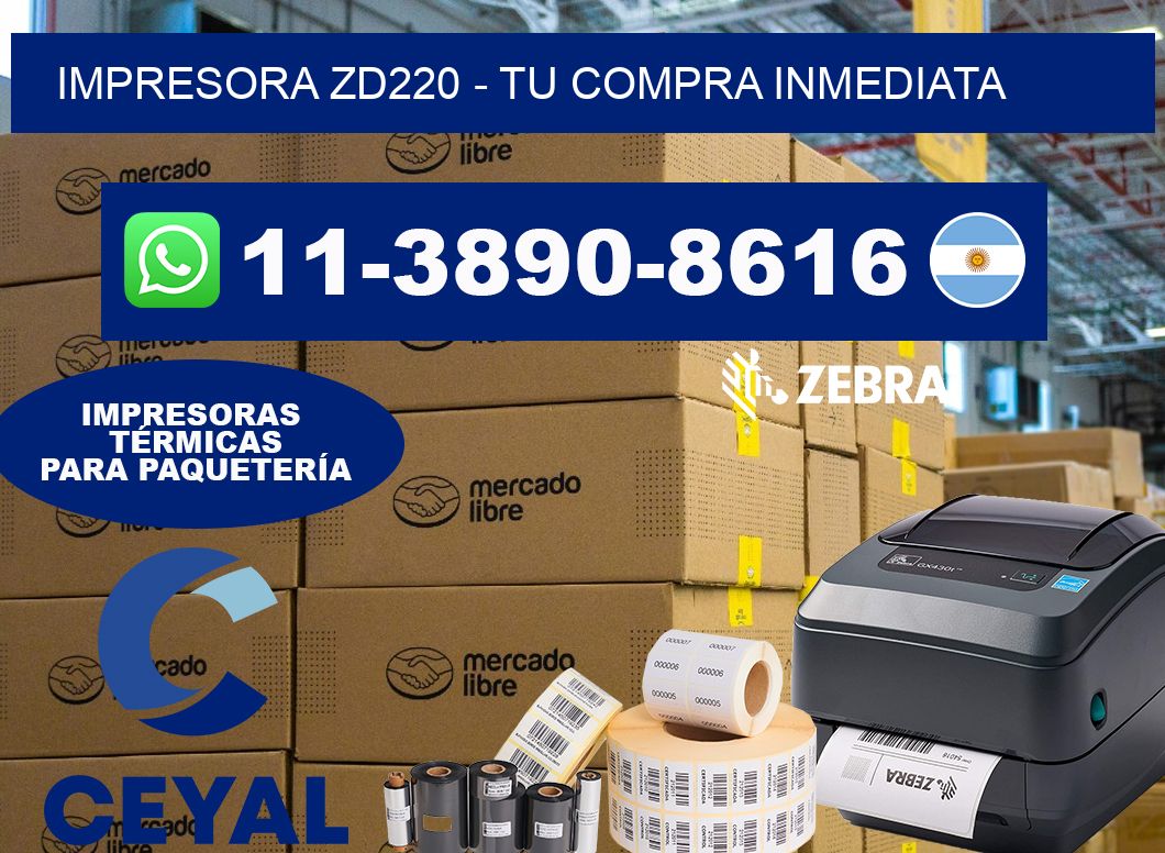 IMPRESORA ZD220 – Tu compra inmediata