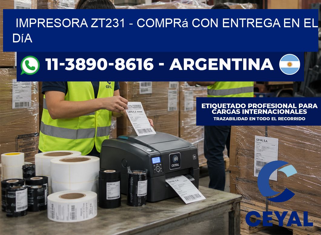 IMPRESORA ZT231 - Comprá con entrega en el día