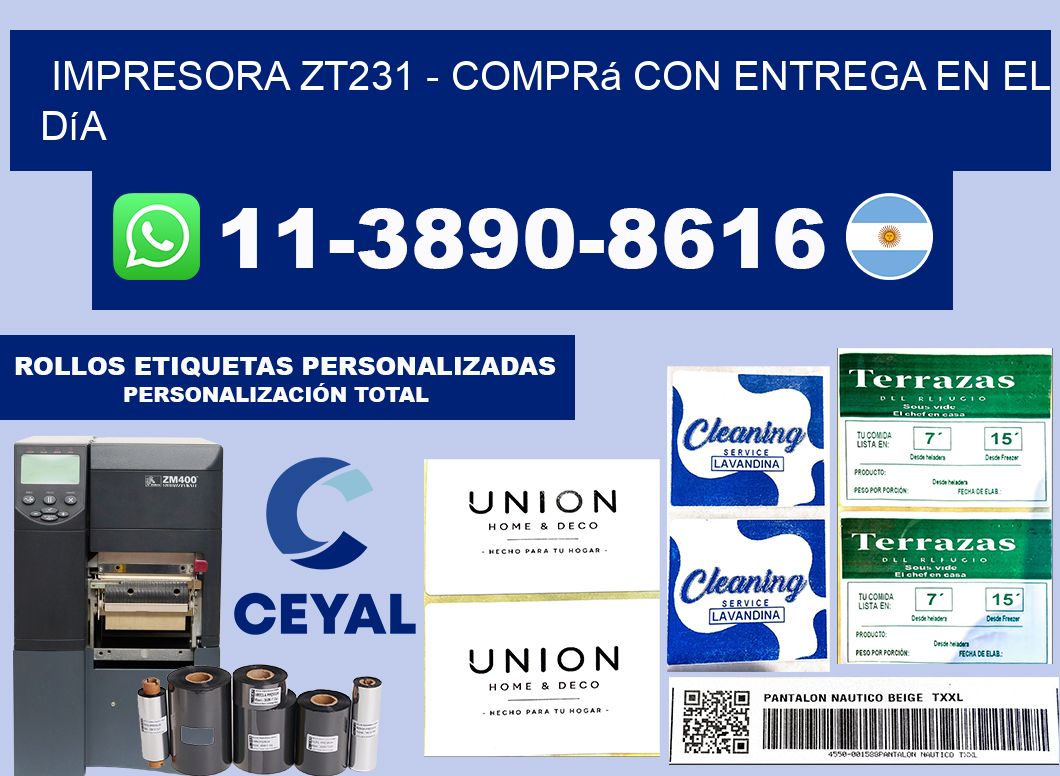 IMPRESORA ZT231 - Comprá con entrega en el día