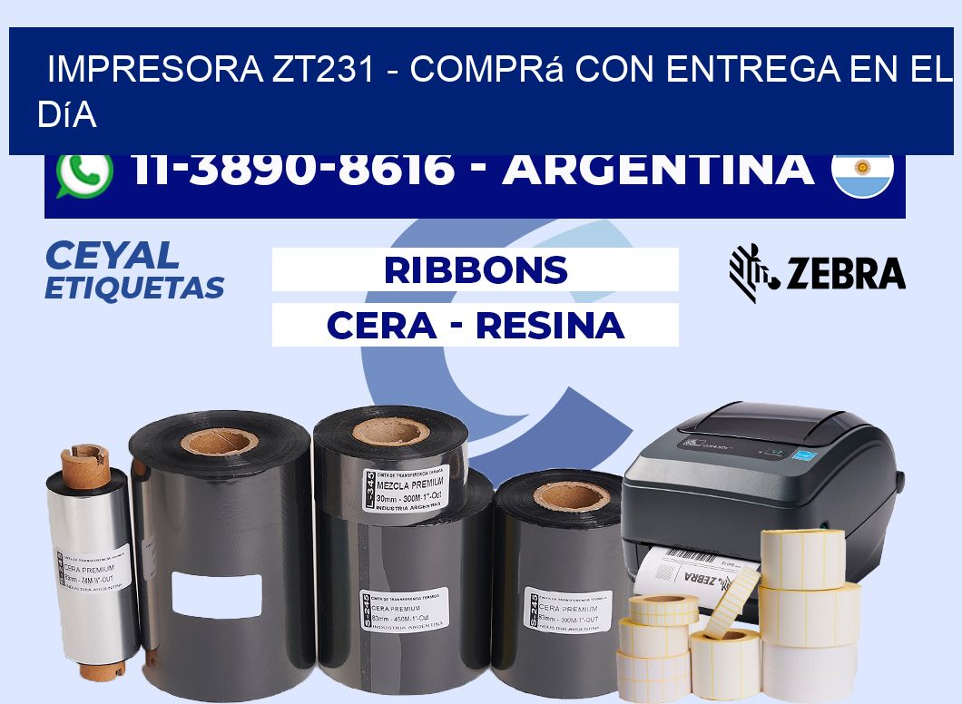 IMPRESORA ZT231 - Comprá con entrega en el día