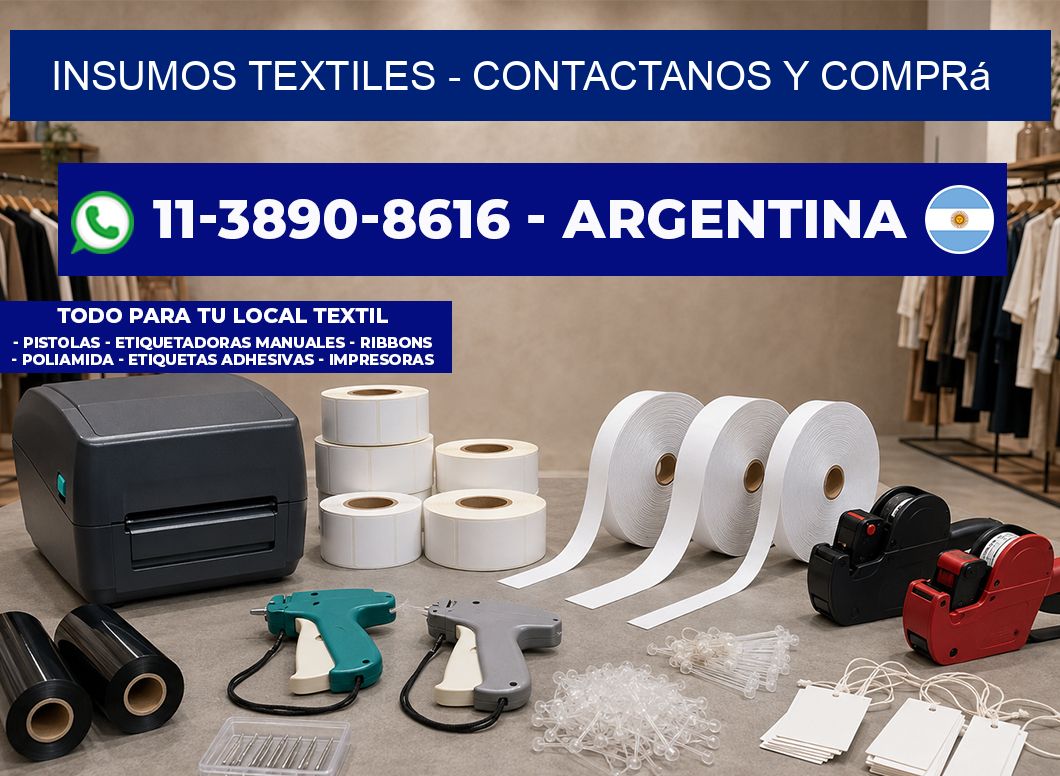 INSUMOS TEXTILES - Contactanos y comprá