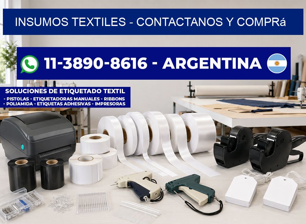 INSUMOS TEXTILES - Contactanos y comprá