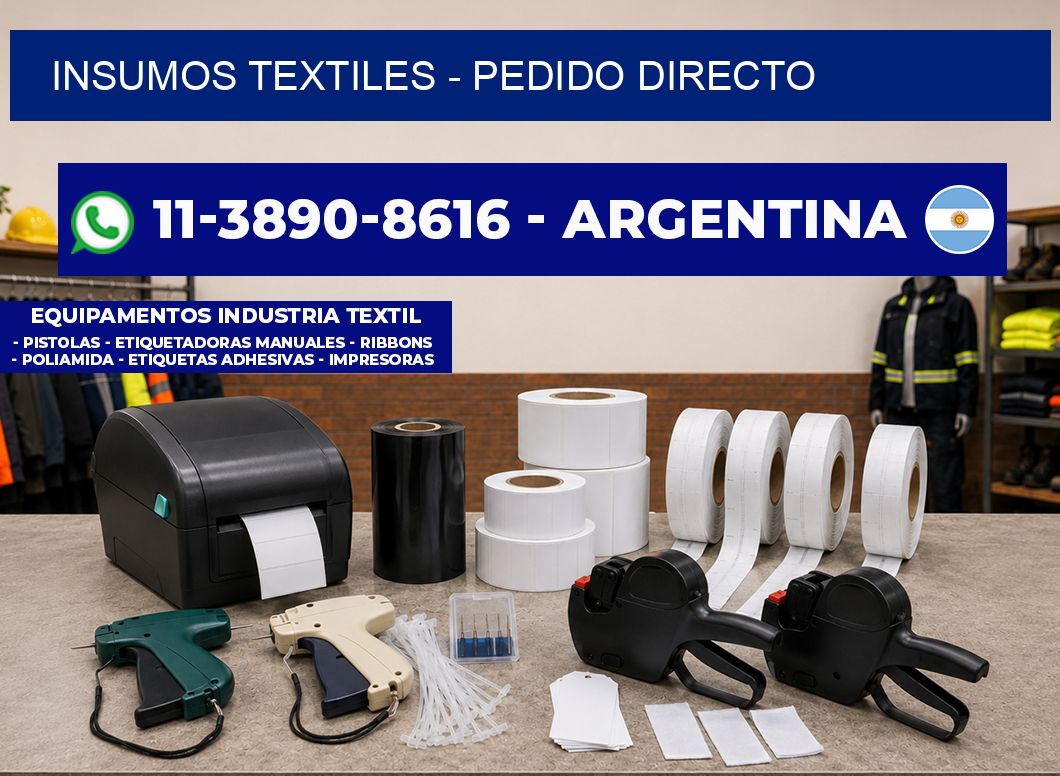 INSUMOS TEXTILES - Pedido directo