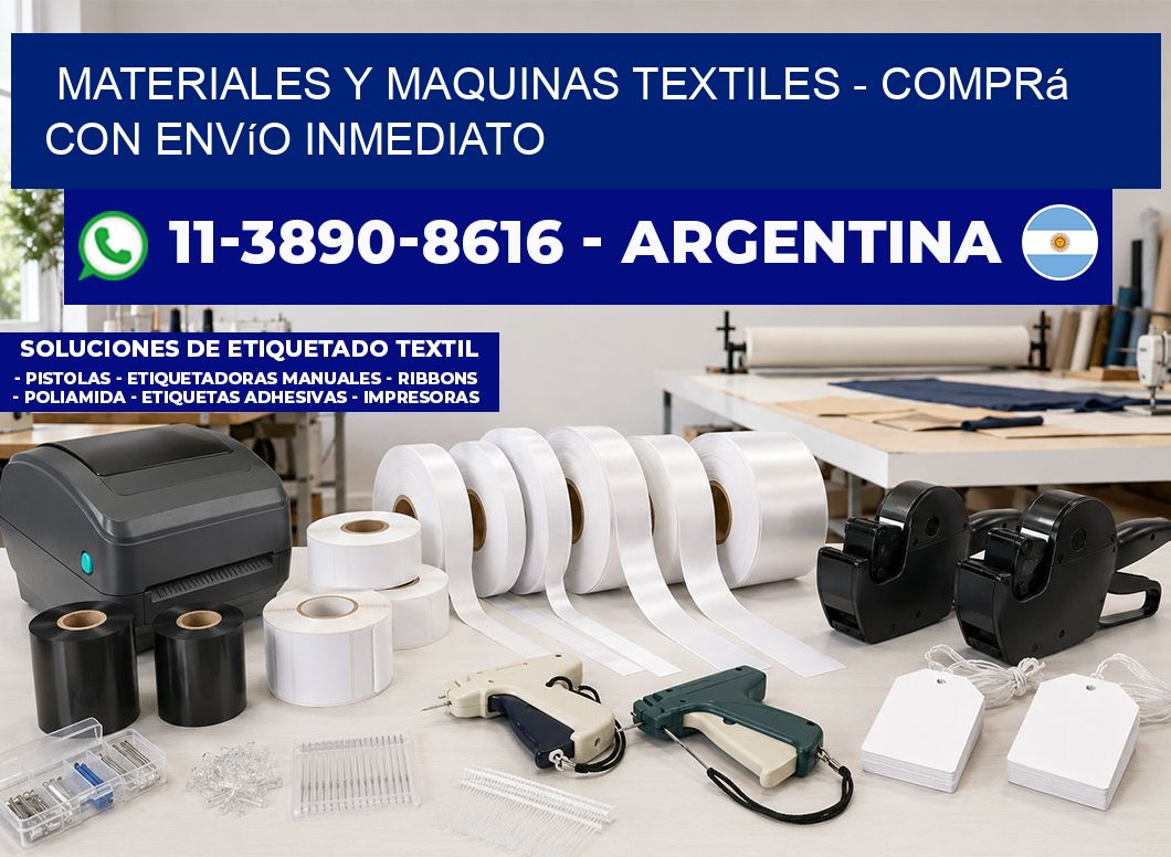MATERIALES Y MAQUINAS TEXTILES - Comprá con envío inmediato