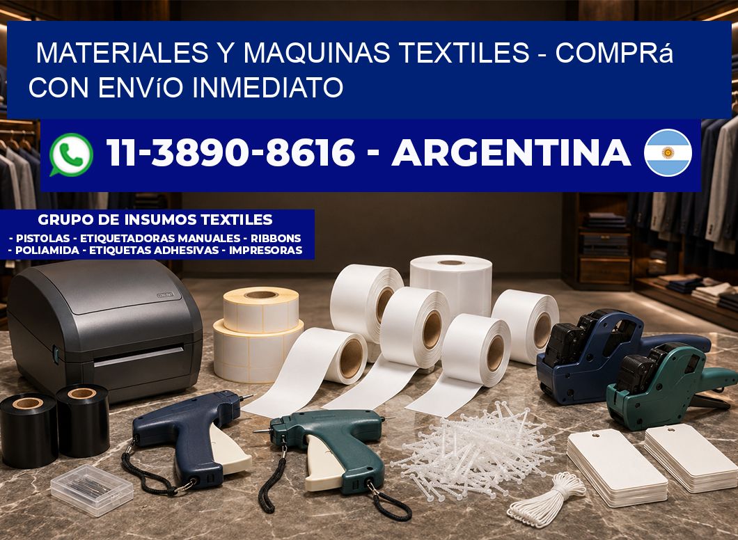 MATERIALES Y MAQUINAS TEXTILES - Comprá con envío inmediato