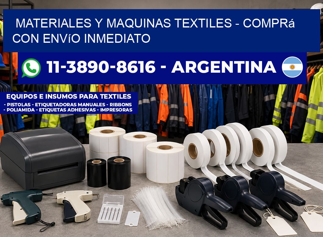 MATERIALES Y MAQUINAS TEXTILES – Comprá con envío inmediato