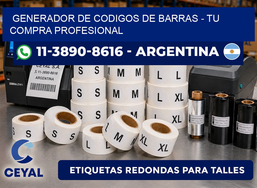generador de codigos de barras - Tu compra profesional