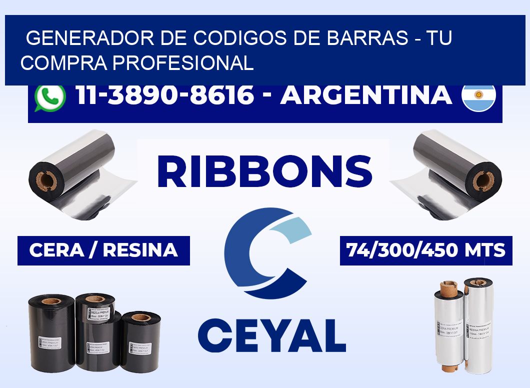 generador de codigos de barras - Tu compra profesional