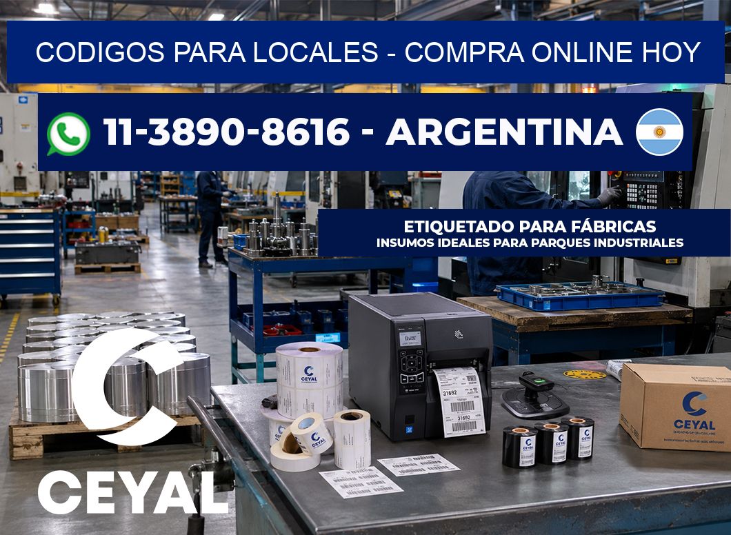 Codigos para locales - Compra online hoy
