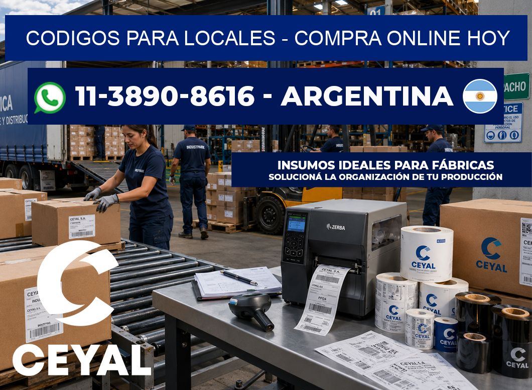 Codigos para locales – Compra online hoy