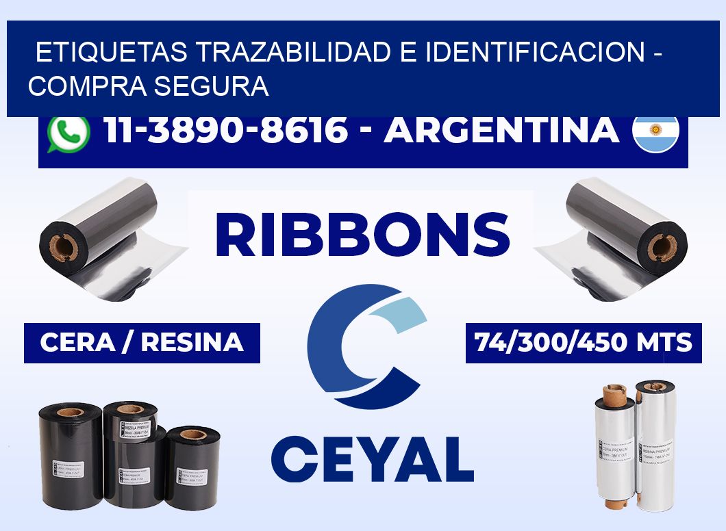 ETIQUETAS TRAZABILIDAD E IDENTIFICACION - Compra segura