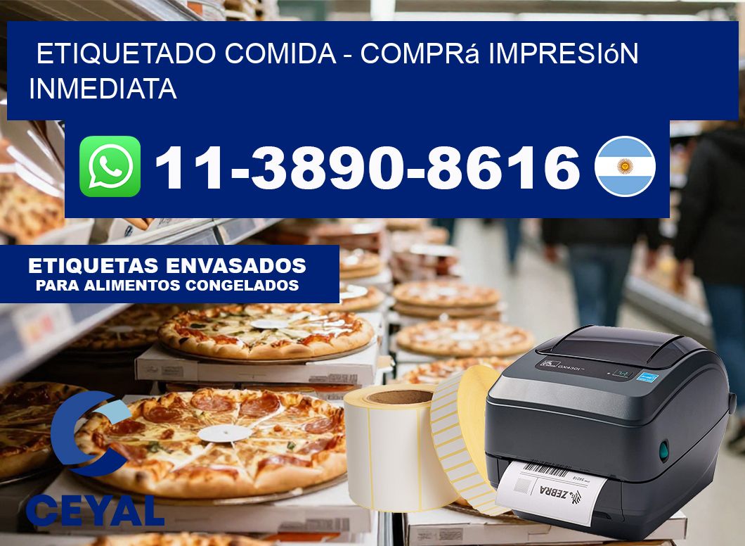 Etiquetado comida – Comprá impresión inmediata