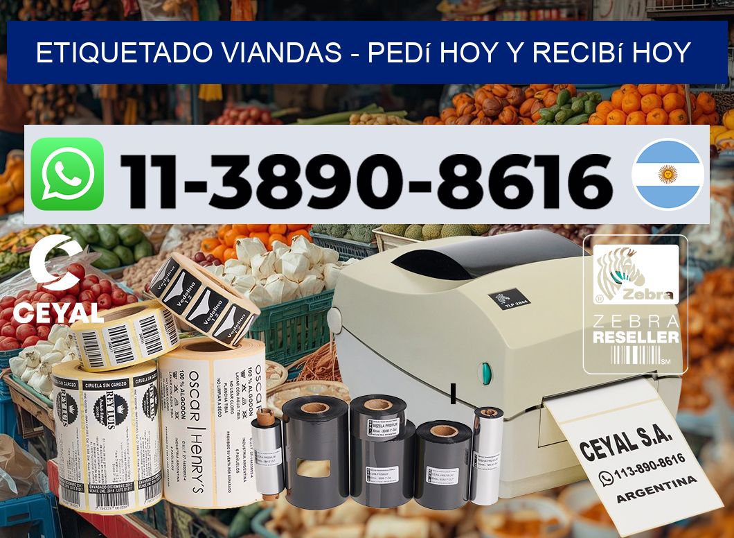 Etiquetado viandas - Pedí hoy y recibí hoy