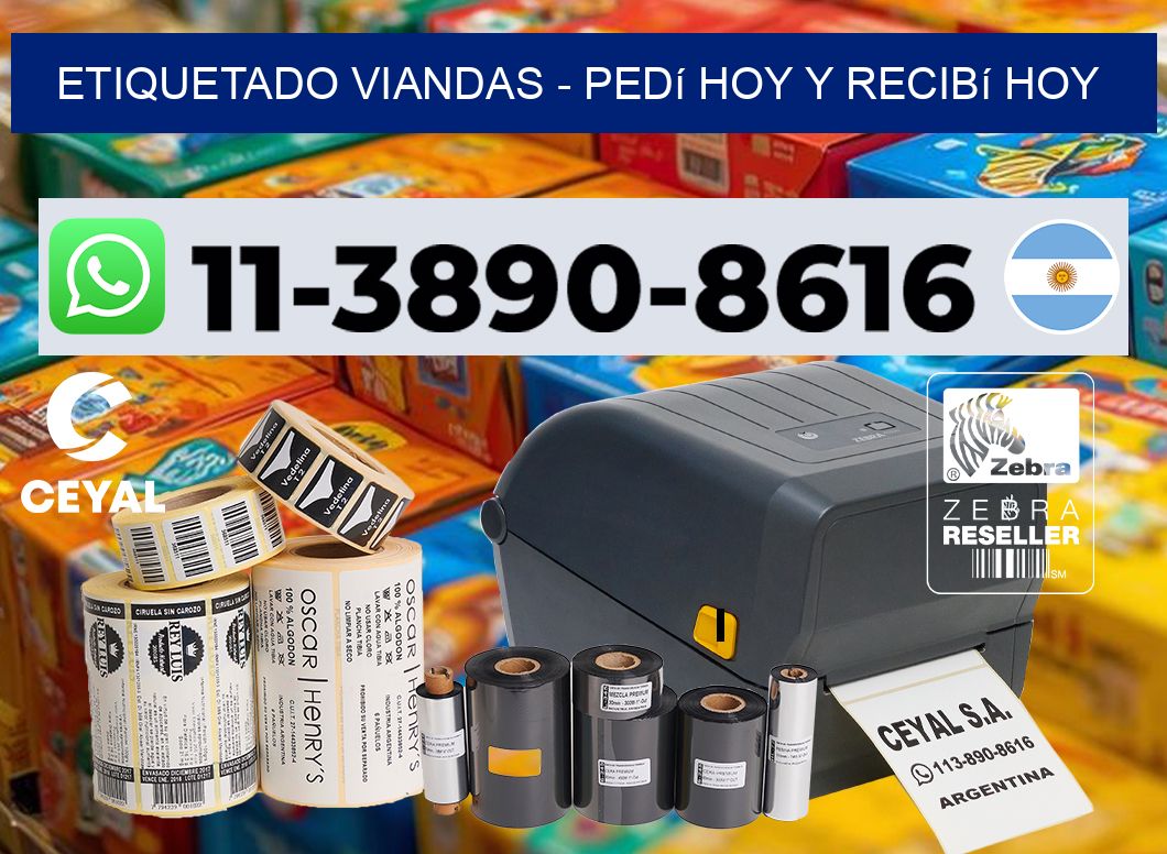 Etiquetado viandas - Pedí hoy y recibí hoy