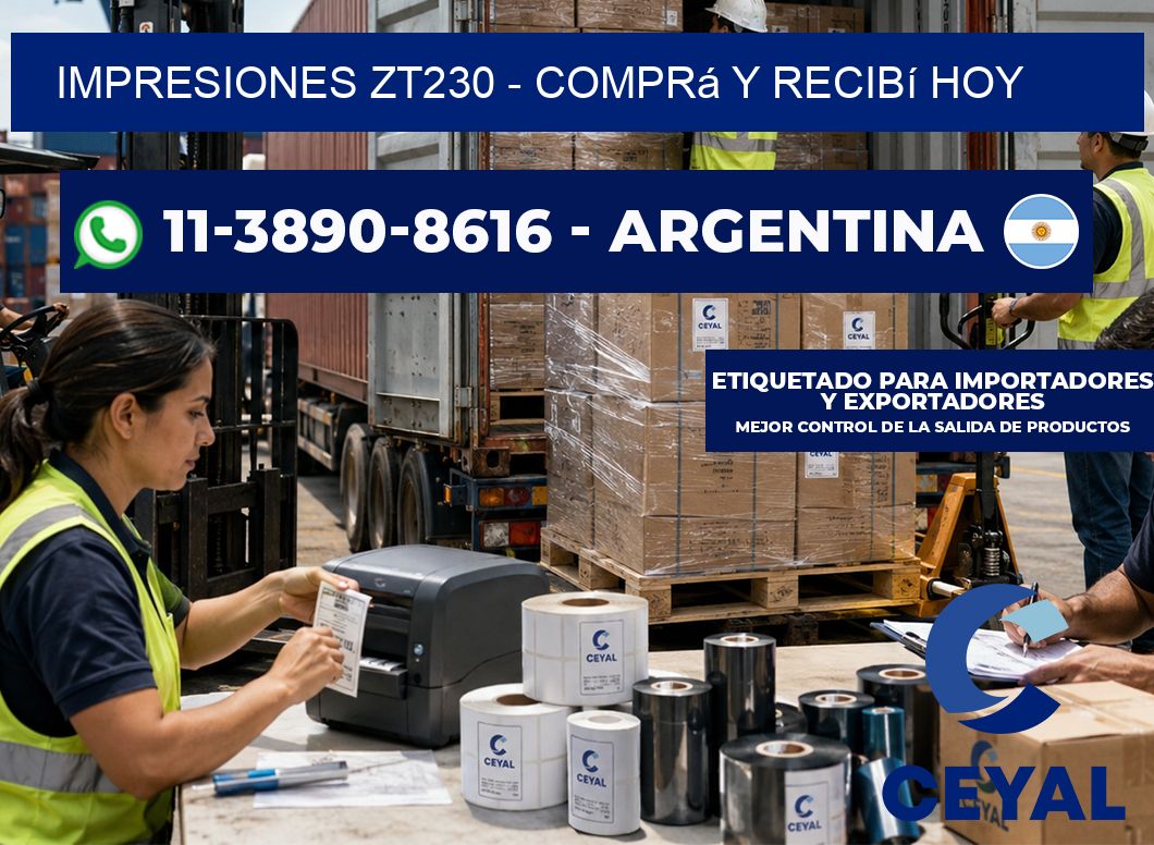 Impresiones ZT230 – Comprá y recibí hoy