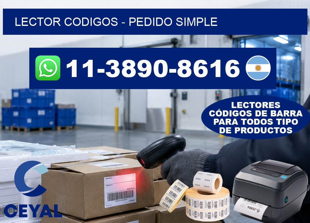 LECTOR CODIGOS - Pedido simple