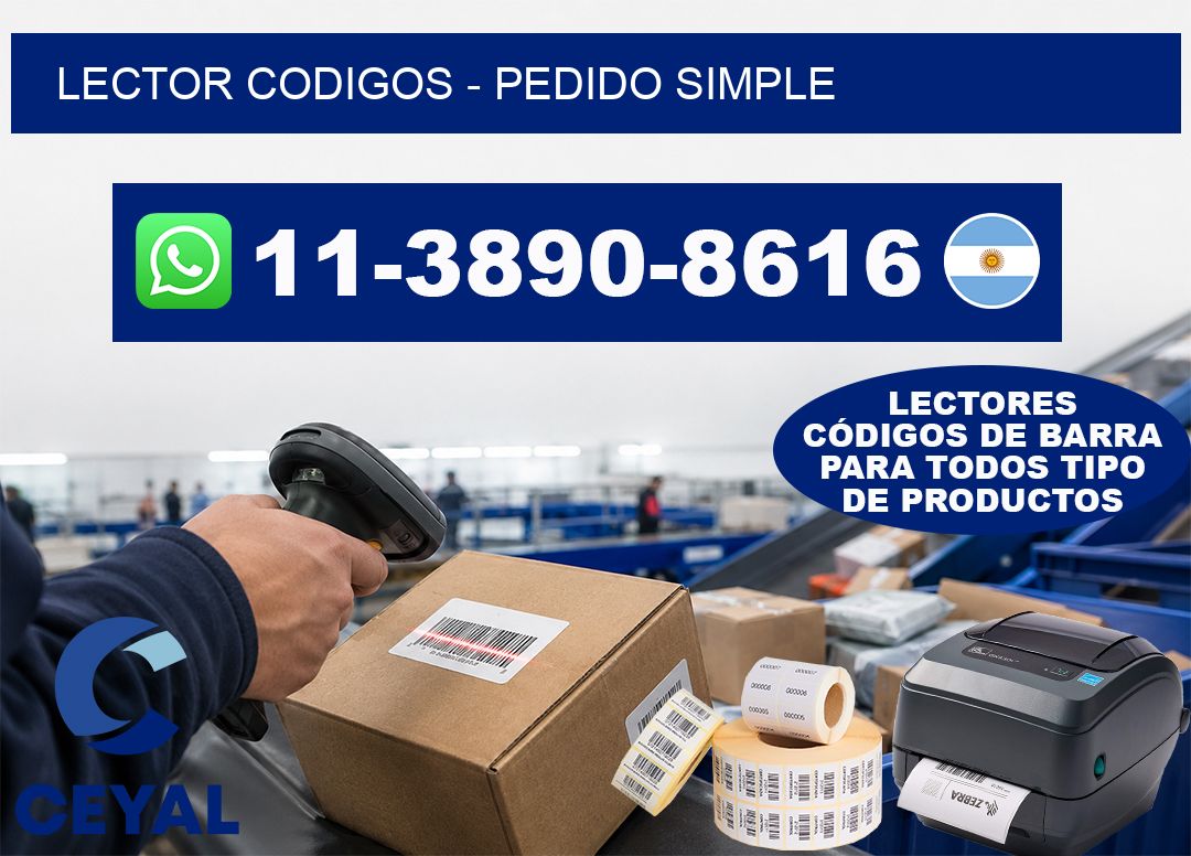 LECTOR CODIGOS - Pedido simple