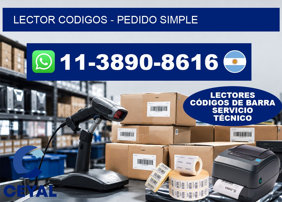 LECTOR CODIGOS – Pedido simple