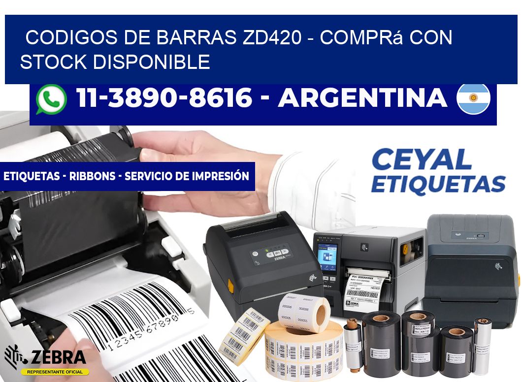 codigos de barras zd420 - Comprá con stock disponible