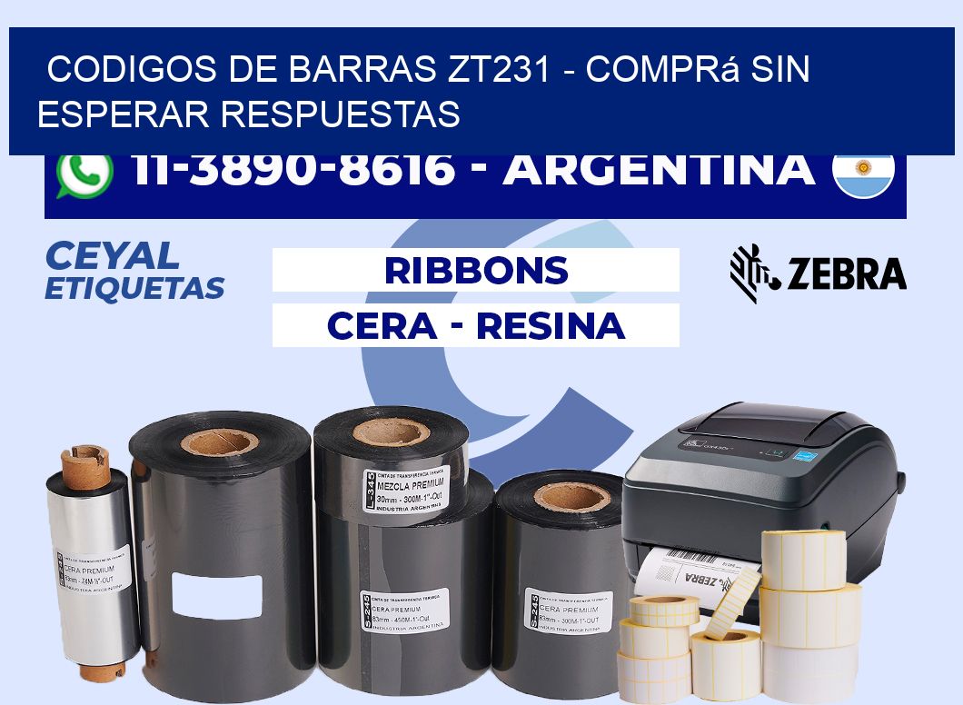 codigos de barras zt231 - Comprá sin esperar respuestas