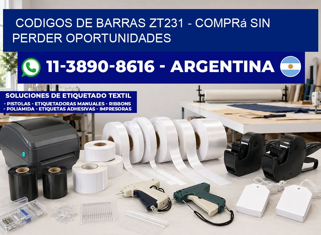 codigos de barras zt231 - Comprá sin perder oportunidades