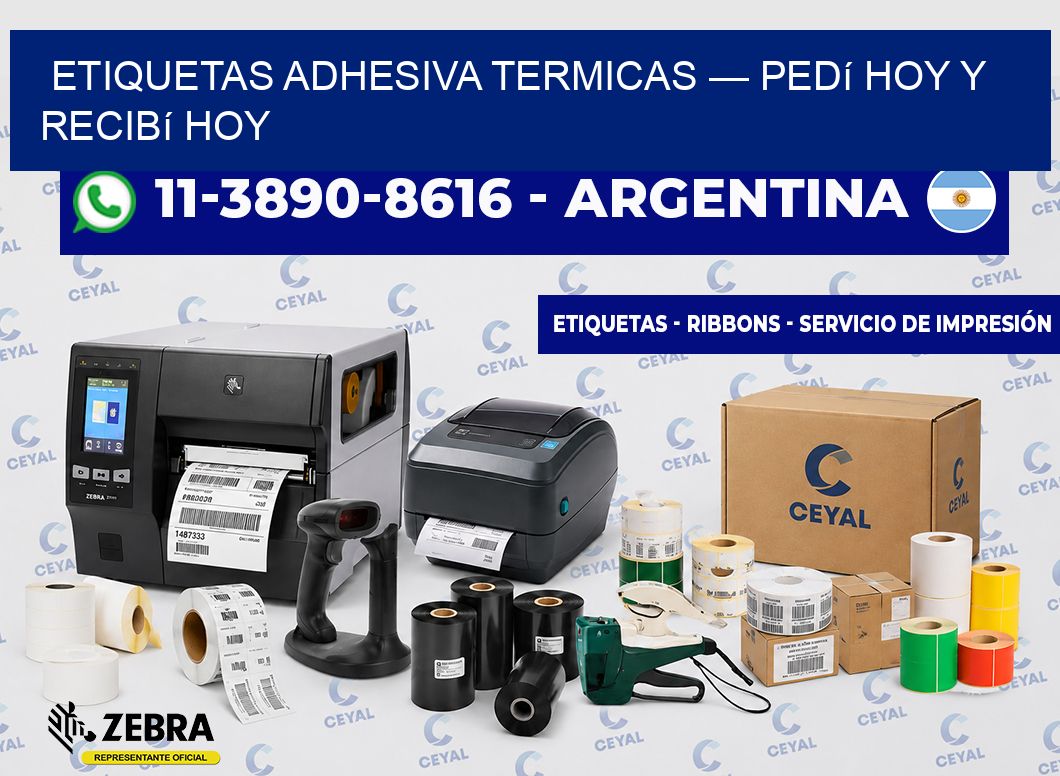 etiquetas adhesiva termicas — Pedí hoy y recibí hoy