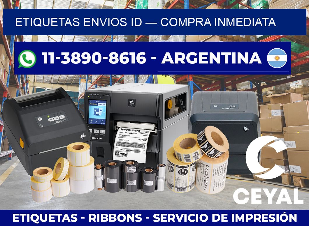 etiquetas envios id — Compra inmediata