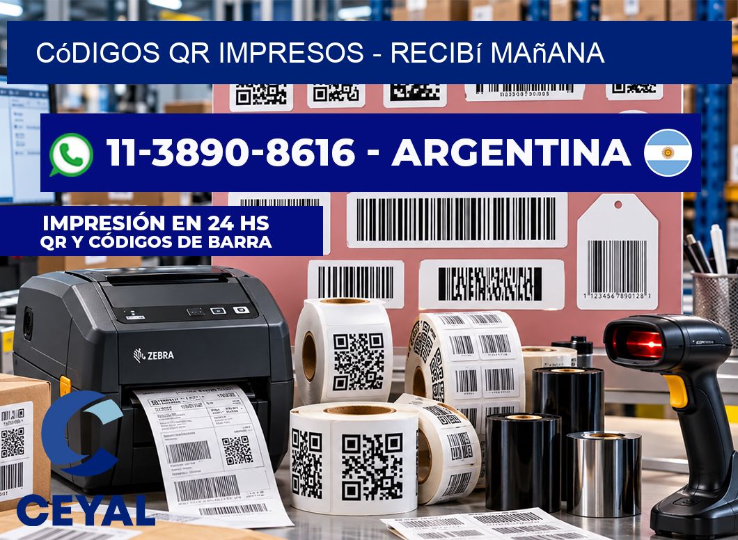 Códigos QR Impresos – recibí mañana