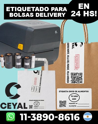 Etiquetas para Impresoras de Etiquetas Textiles Arg